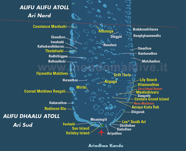 Vilu reef, coco palm dhuni, constance moofushi ou maafushivaru? - Phil Ô Maldives Guide Safaris