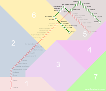Le plan du métro et les zones - PATOUTAILLE