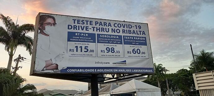 Thru drive teste covid 19 - France-Rio Thru drive teste covid 19 - France-Rio
