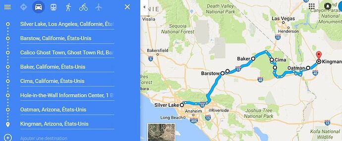 Los Angeles - Kingman : passage par route 66 et arrêt/détour au Mojave National Preserve - moi_sab