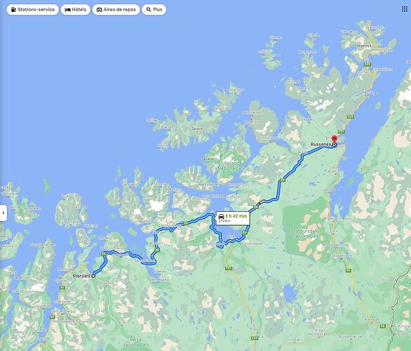 De Tromso au Cap Nord Aller/Retour en voiture - Yamafuda
