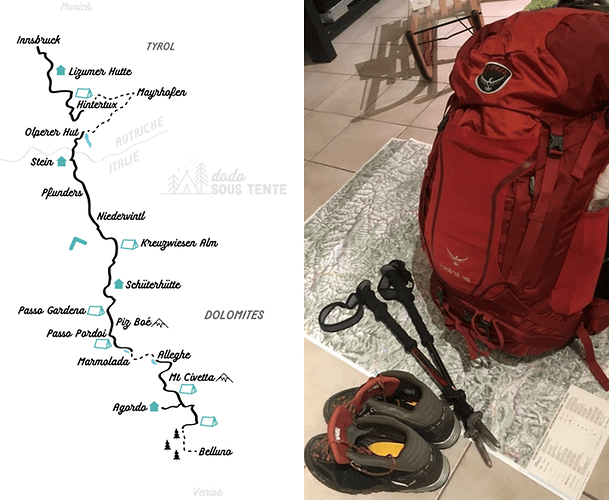 Lucie & Jérémy : 11 jours à pied sur la traversée Belluno - Innsbruck - dodosoustente Lucie & Jérémy : 11 jours à pied sur la traversée Belluno - Innsbruck - dodosoustente