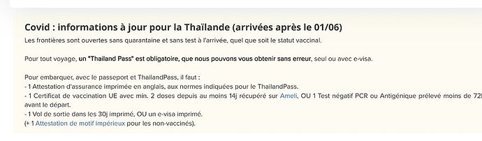 Re: Pass vaccinal périmé pour sortir de France et aller en Thaïlande - Christian-Fournier2