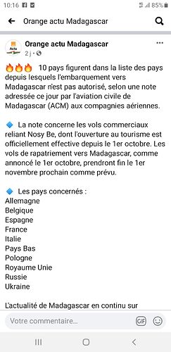 Re: Pour un prochain séjour à Nosy Be et Antananarivo  après le déconfinement 2020 ; échanges d'infos nécessaires  - kgs