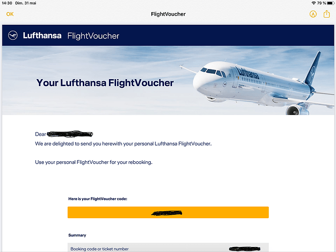 Re: Remboursement Lufthansa Covid-19 - 13Chantal