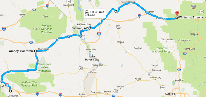 Re: Route 66 entre la Californie et l'Arizona - darth