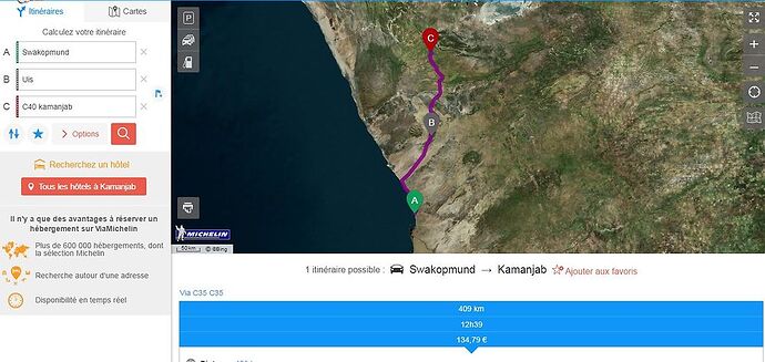 Re: itinéraire Swakopmund - Grootberg - Namibie - Juveol