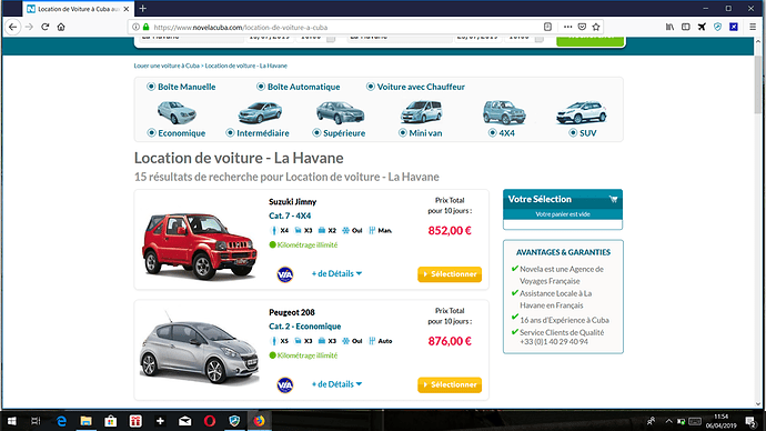 Re: Location voiture cuba - zapata33