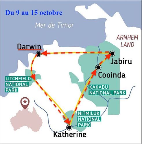 AUSTRALIE octobre 2017, une semaine autour de Darwin - PATOUTAILLE