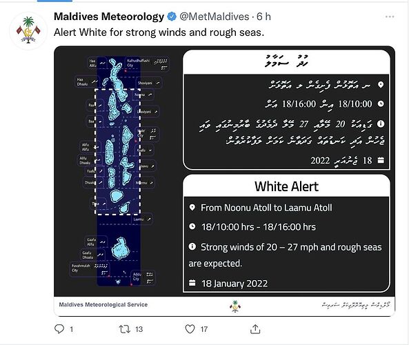 Re: Maldives Meteorology @MetMaldives - Marie Noëlle 87