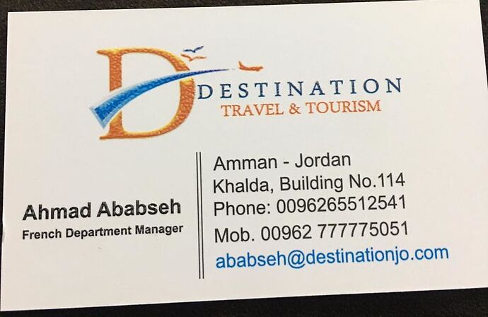 Re: Voyage Jordanie avec Ahmed Ababseh - Naj-M