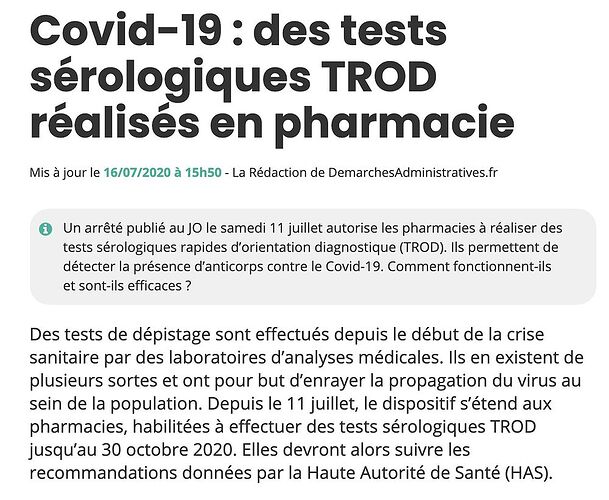 TROD n'est pas PCR - H@rd