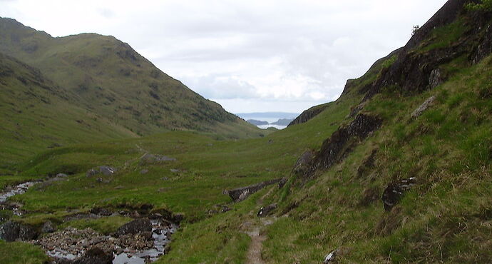 Petite  rétrospective : de la vallée de la rivière Carnach à Inverie - calamity jane