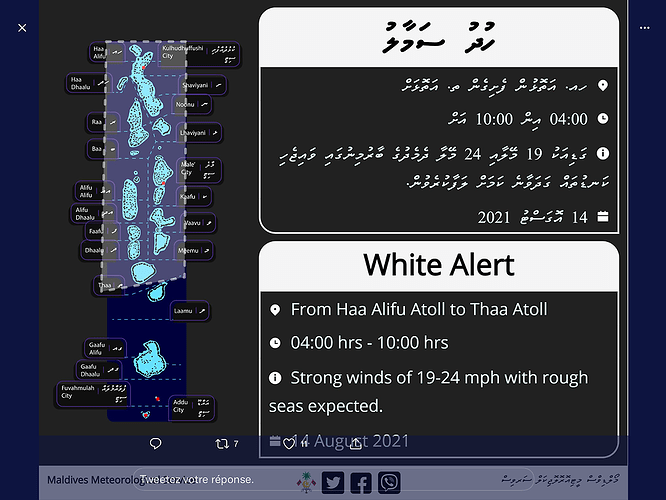 Maldives Meteorology  @MetMaldives - Marie Noëlle 87