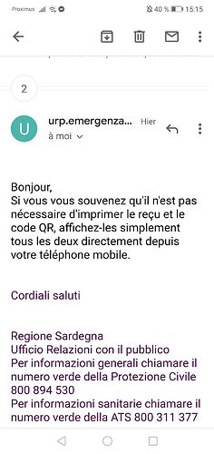 Re: Test covid : questionnaire santé à remplir 48h avant l'arrivée en Sardaigne - Lory87