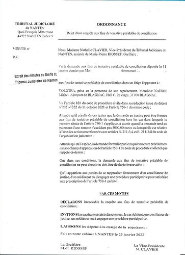 Re: VOLOTEA : annulation de vol - Trescadec