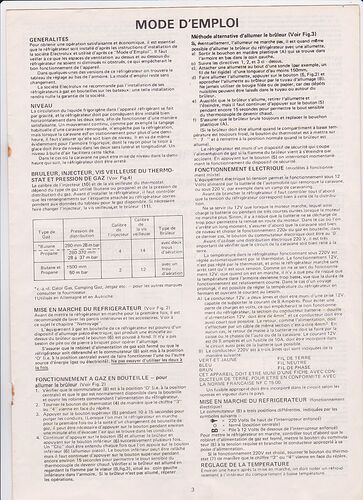 Re: mise en fonction d'un refrigérateur electrolux - calamar22