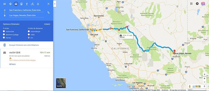 Re: itinéraire SAN FRANCISCO - LAS VEGAS en 2 semaines - pat&vir