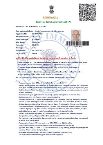 Re: prix des e visas?  - Avaxelai