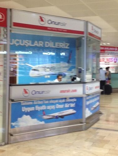 Photo comptoir Onur Air - Teoh Photo comptoir Onur Air - Teoh