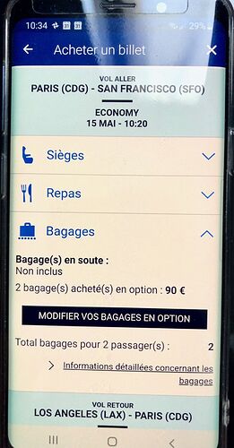Re: Air France option bagage en soute - Nelly-Seb