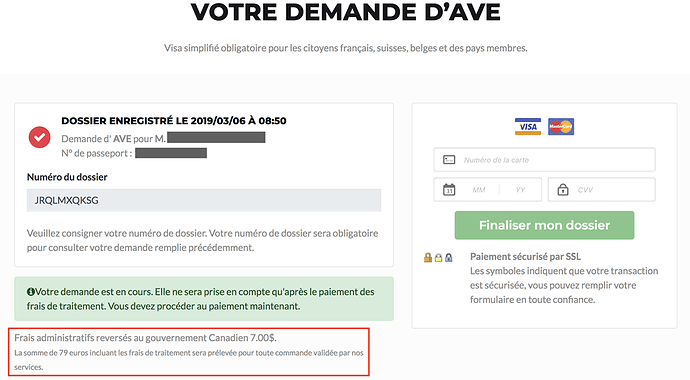 AVE pour le quebec attention ARNAQUE - slyder
