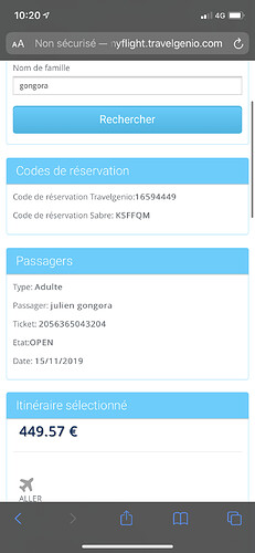 Re: Comment joindre TRAVELGENIO en ce moment - Julien160688 Re: Comment joindre TRAVELGENIO en ce moment - Julien160688