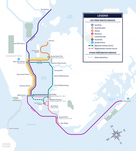 East River Ferry : nouvelle ligne - été 2018 à New-York - sourisgrise
