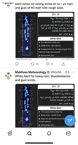 Re: Maldives Meteorology @MetMaldives - Marie Noëlle 87