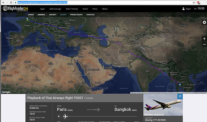 Re: Vols avec Thai Airways depuis Paris - DenisVoyageur