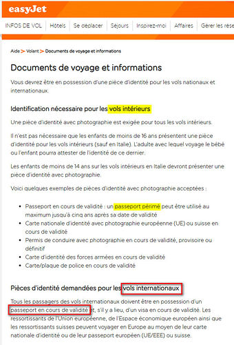 Easyjet aime les passeports valides ! - H@rd