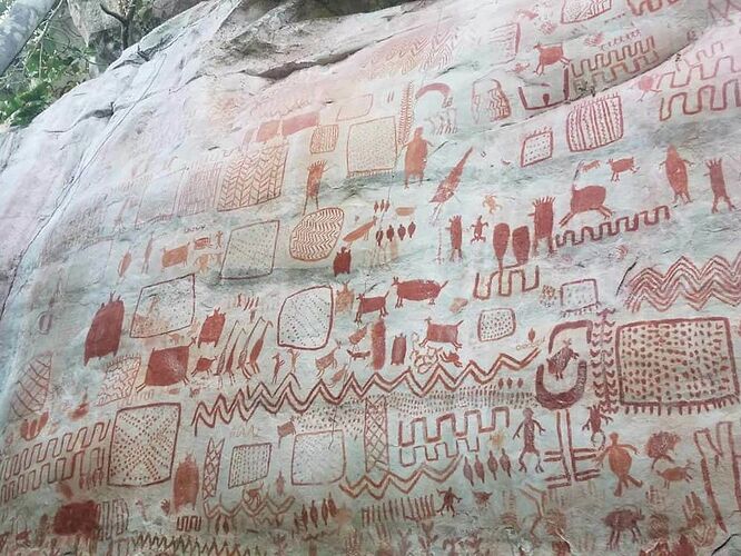 Les peintures rupestres d’El Raudal du Guaviare - Jcve