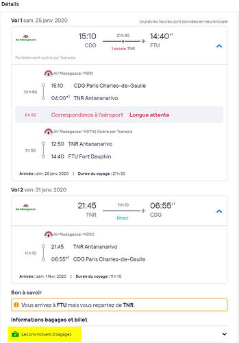 nouvelle destination avec 2 bagages - H@rd