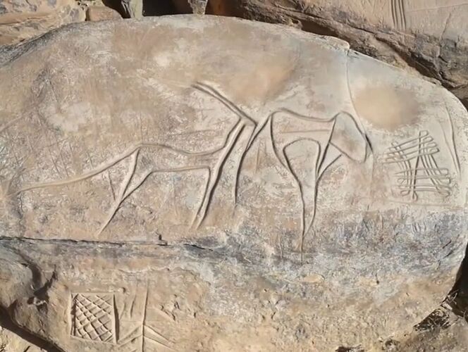 Gravures rupestres d'Ait ouaazik - Ahmed-Ait-lahcen