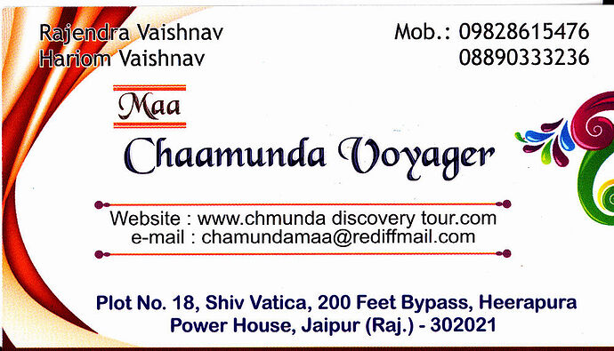 Excellente agence familiale de chauffeurs à Jaipur : Chaamunda Voyager - Jade 06
