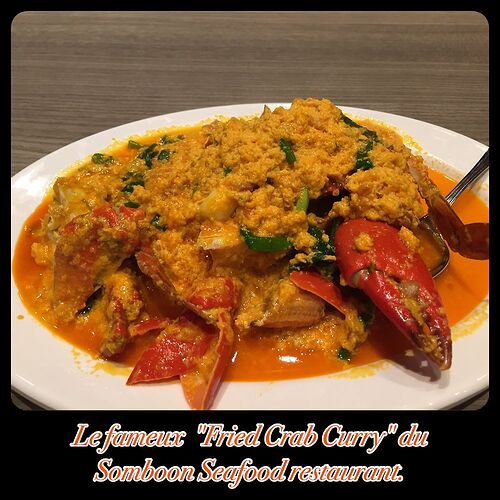 Le crab curry, un must.  - Nsolaly