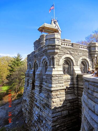 Fermeture du château- belvédère de Central Park à New-York - sourisgrise