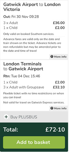 Re: Transferts entre Gatwick Airport et Victoria Station avec un enfants de 5 ans ! - Ropieur
