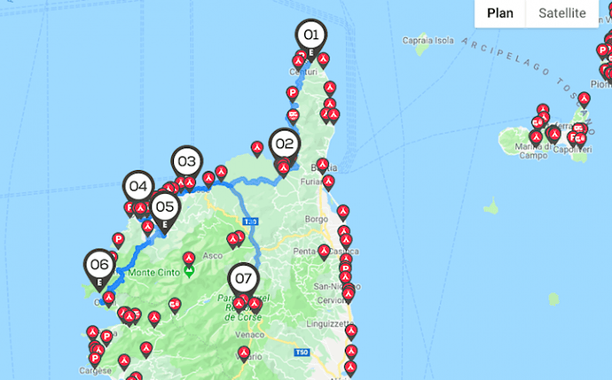 Re: Bons plans : Corse en camping car ? - moustic33