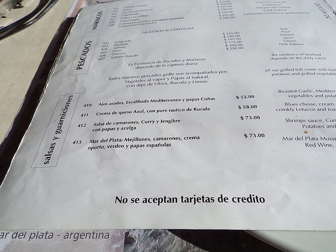 Re: Payer en Argentine - Herge