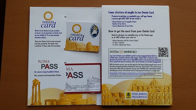 omnia pass + Roma pass - timmarou