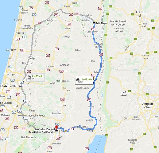 Re: traverser la cisjordanie du nord au sud par la N90 - Mitch34