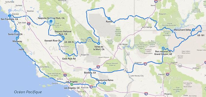 Road trip ouest américain août 2019 - ElRey