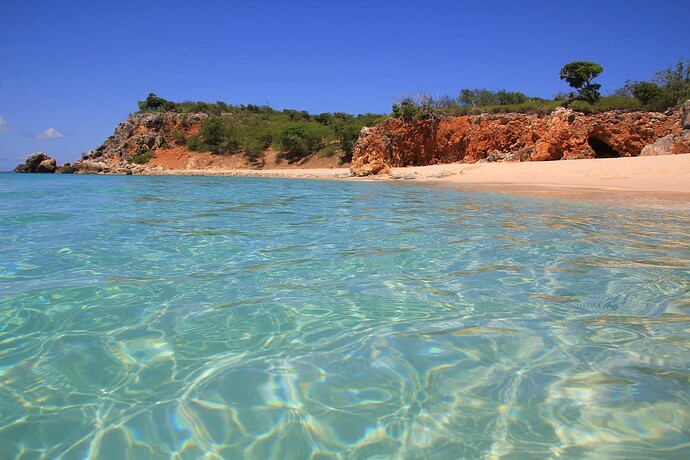 Tintamarre, le moment de la baignade ...