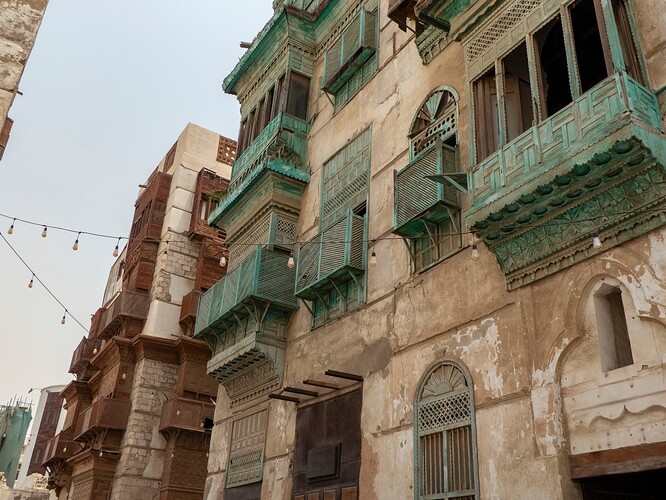 Bayt Redwan (à gauche) et bayt Waqf Al-Shafe'i (à droite)
