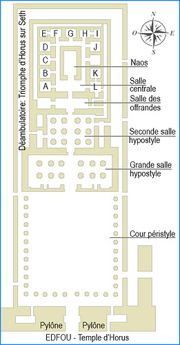 J09 - EDFOU TEMPLE D'HORUS AVEC NOMS