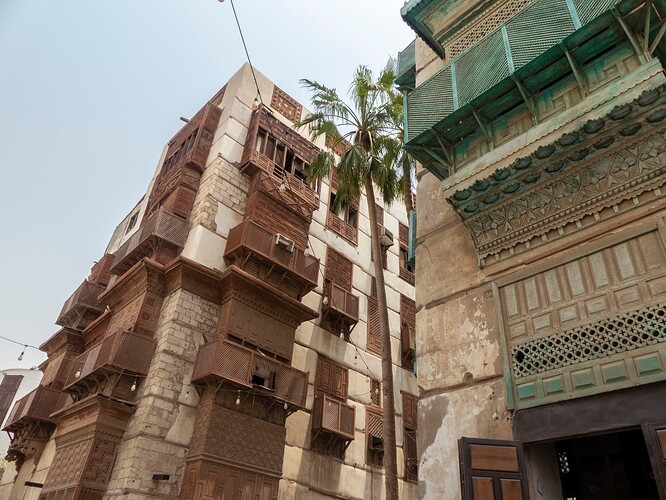 Bayt Redwan (à gauche) et bayt Waqf Al-Shafe'i (à droite)