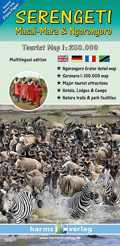 carte-touristique-serengeti-masai-mara-ngorongoro-tanzanie-harms-verlag-carte-pliee-harms-verlag-252950