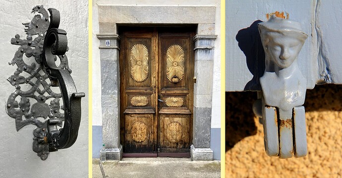 Luz heurtoir Porte en bois et butee de fenetre