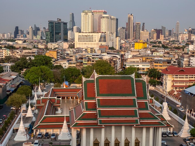 Vue depuis le Wat Saket